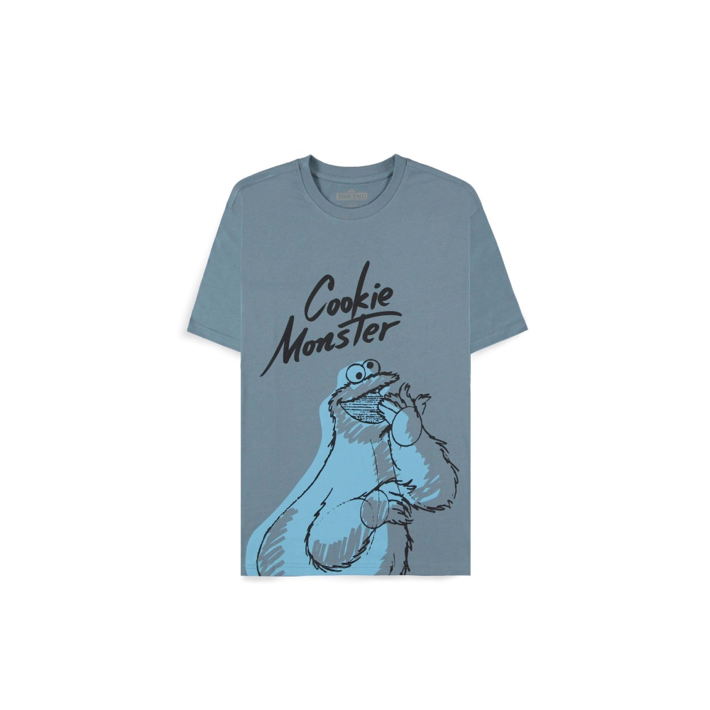 Sesame Street - Cookie Monster Tshirt Homme - Bleu